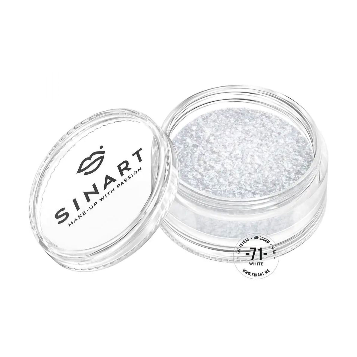 Пігмент для повік Sinart Make-Up With Passion, 71 White, 0.5 г